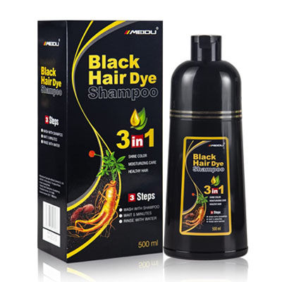 MEIDU Black Hair Dye Shampoo